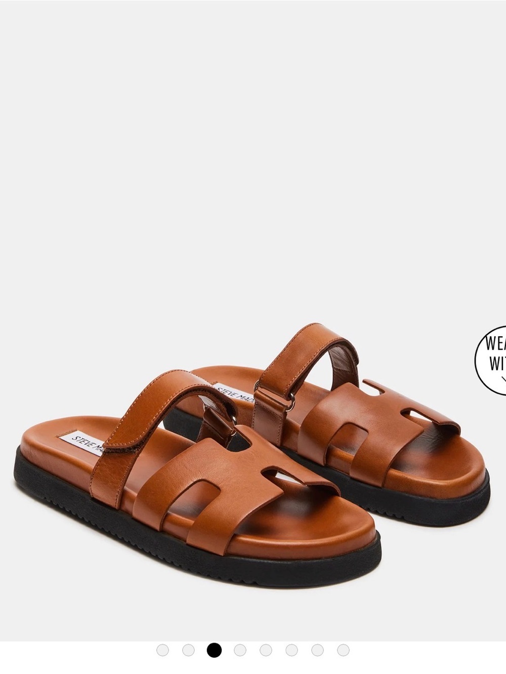 Steve Madden Mayven Cognac Leather
